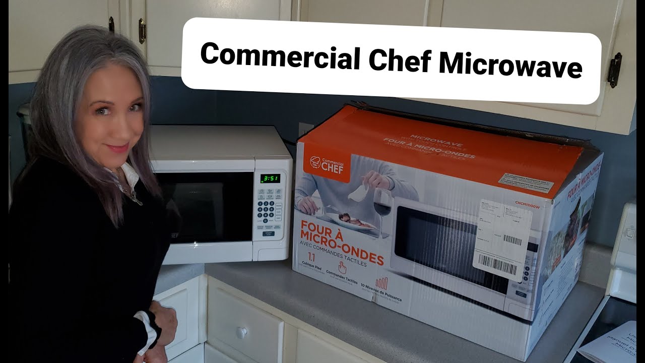 Commercial Chef 1.1 Cu. ft. Countertop Microwave Oven Stainless