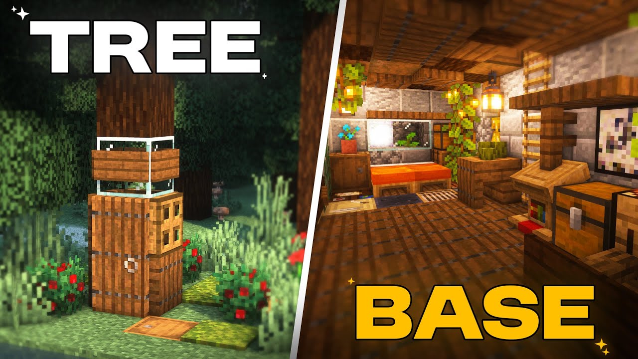 Minecraft Simple tree Base 🌳[Tutorial]. - YouTube