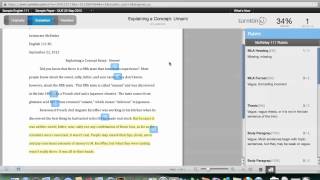 Viewing Turnitin.com comments