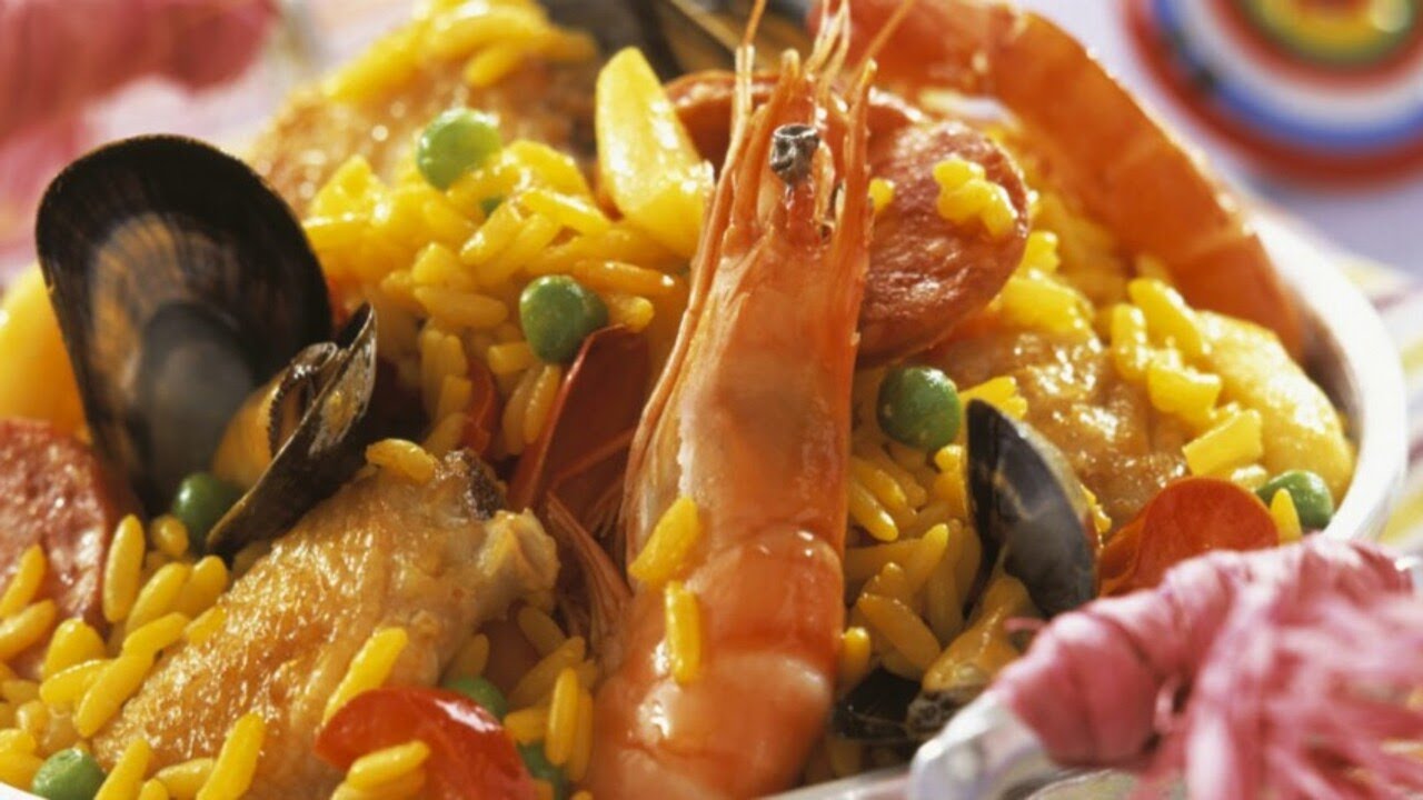 Recette Paëlla aux fruits de mer, chorizo et poulet YouTube