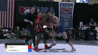 77 Kg Semis - Kamal Bey, Army (WCAP) Vs Burke Paddock, New York Athletic Club B059