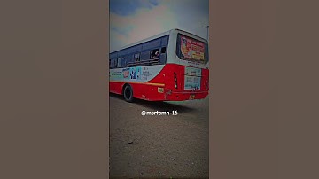 Msrtc ms bus entry in swastik Bus stand Ahmednagar #bus_shorts #msrtcbus #lalpari #Shorts