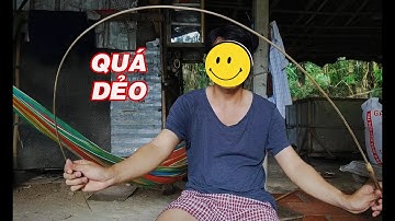 Cách Làm Một Cây Cần Câu Cá Rô Đồng Siêu Dẻo Từ Thân Cây Tre Gai- Làm Cần Câu Siêu Dẻo-DIY DuyTN