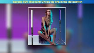 New Arrival RGB Light Stick Wand With Tripod Stand Colorful LED Fill Light Handheld Flash Speedligh