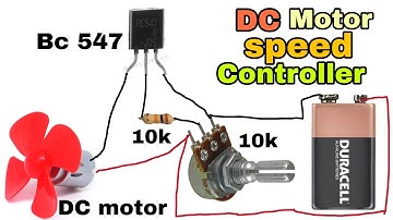 Make DC motor speed controller by BC 547,diy speed controller,rpm controller, hr robotics