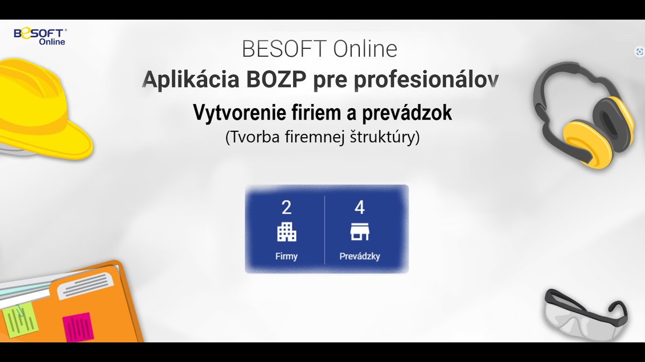 BESOFT Online - Vytvorenie firmy alebo prevádzky - YouTube