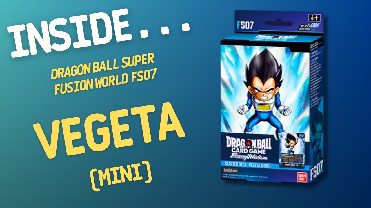 Dragon Ball Super Card Game Fusion World Vegeta Mini Starter Deck FS07 | Inside 
