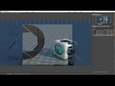 Portal 2 Logo 3D Modeling
