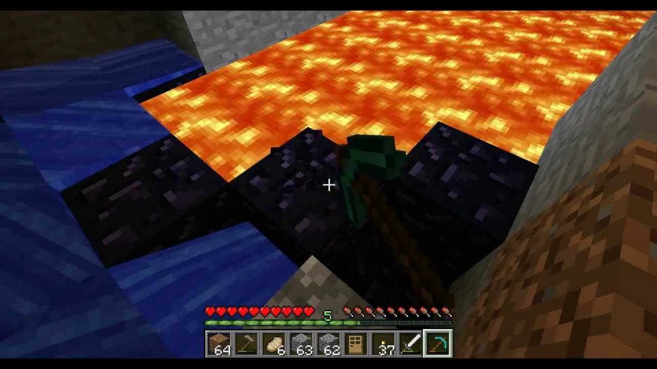 Minecraft: How to Find and Mine Obsidian - YouTube