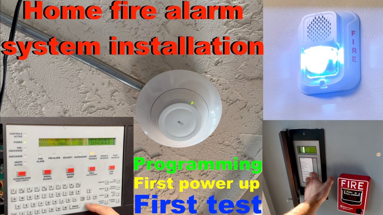 Home fire alarm system programming and power up! fixing the problems ...