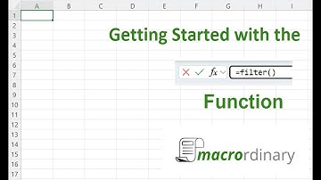 Getting Started with the FILTER Function in Excel