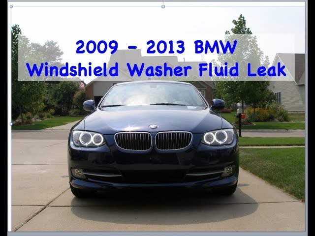 2004-2013 BMW 3-Series Add Windshield Washer Fluid - YOUCANIC