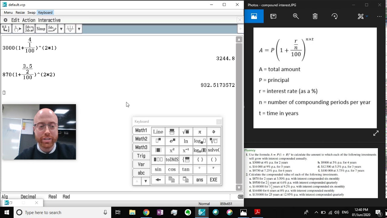 Financial Maths - compound interest part 2 - YouTube