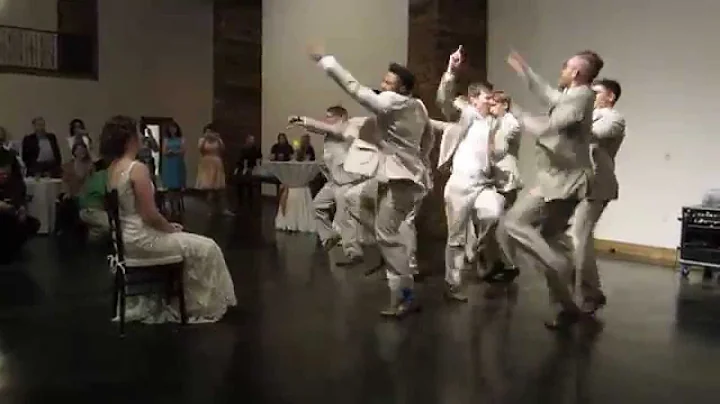 Groom and Groomsmen Perform Uptown Funk #hitchingt...