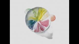 Color Wheel Droplet by Yoli Kunst Art Studio