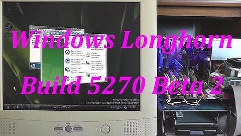 Installation of the Windows Longhorn [Build 5270 Beta 2]