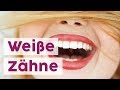 Weiße Zähne mit der Oilpulling Methode