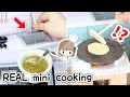 Let&#39;s make some MINI CREPES!? REAL WORKING doll house kitchen compilation