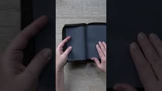 NLT Compact Giant Print Zipper Bible, Filament | LeatherLike, Black Cross, Red Letter