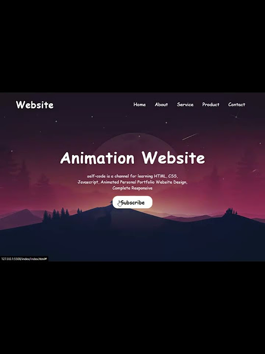 Animated Portfolio Website Template in HTML CSS & JS - YouTube