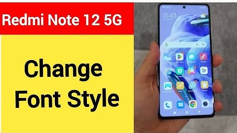 How to change font style, redmi Note 12 5G font style change kaise karen