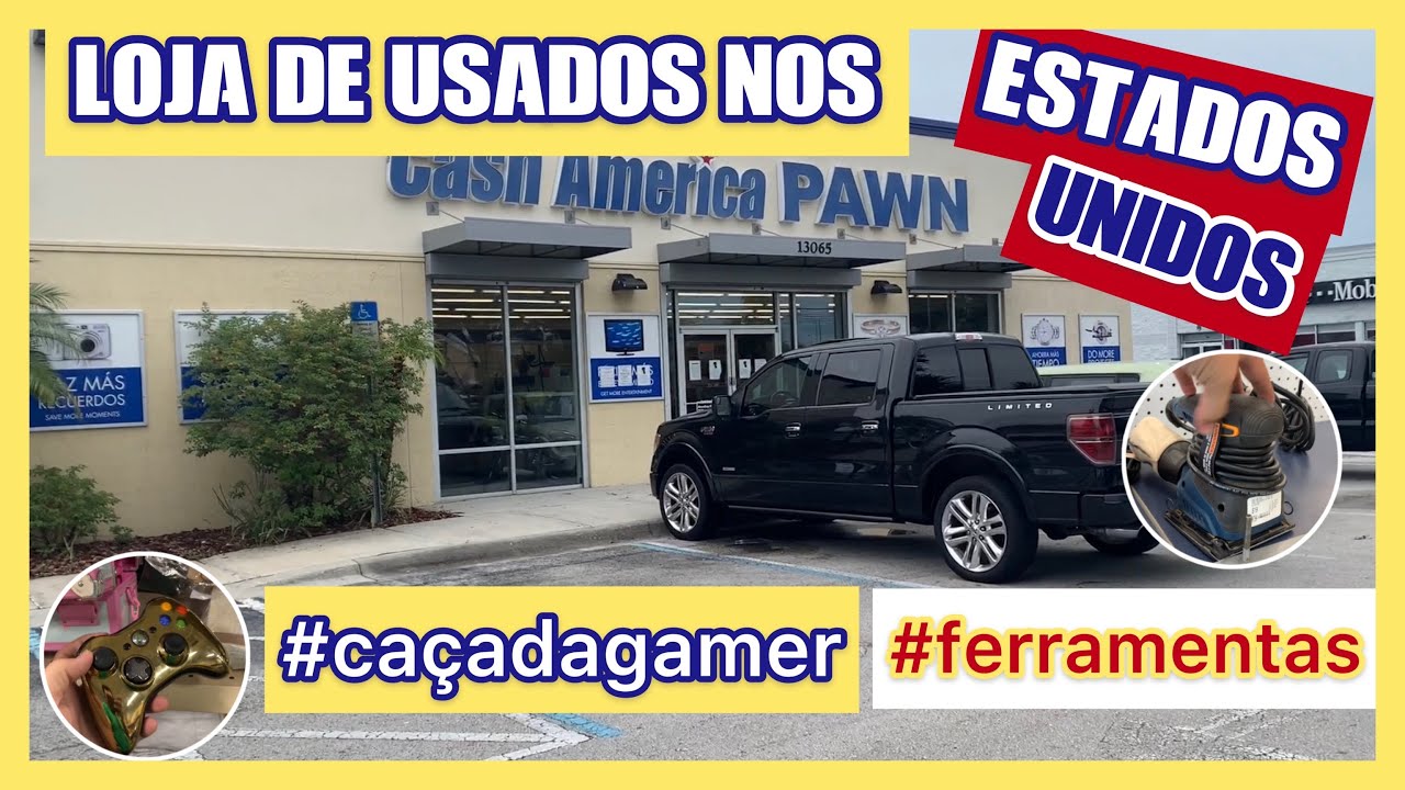 MOSTRANDO OS ITENS DA LOJA DE USADOS DOS ESTADOS UNIDOS