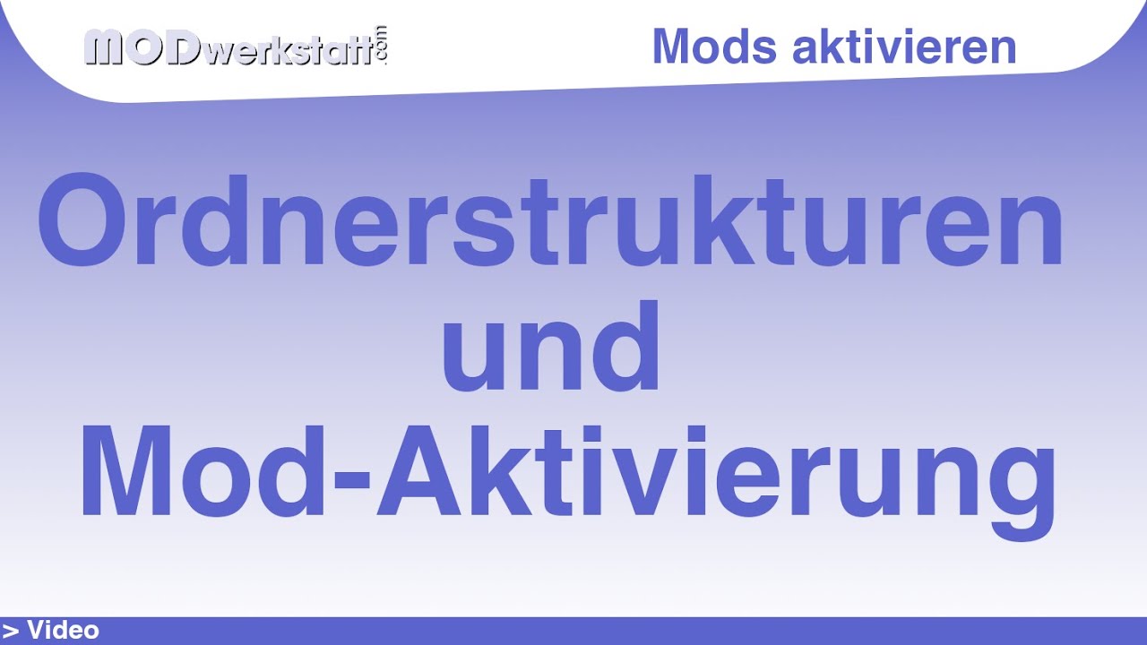 Ordnerstrukturen von TPF2 und Mods aktivieren im Spiel