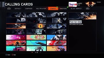 100% Completion of Black Ops 3 Zombies Challenges | Special calling cards
