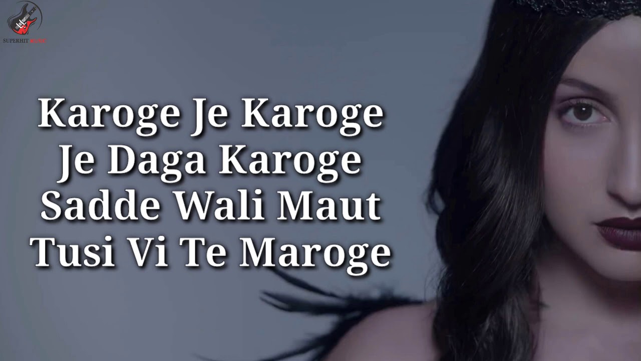 Pachtaoge Female Version Lyrics  Nora Fatehi  Asees Kaur  Jaani  B Praak  Rajitdev  Bhushan K