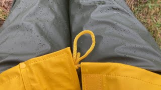 Traditional rainwear - second test