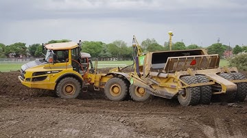 Sirius Scrapers K Tec 1228 + Volvo ADT in action in the the UK