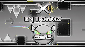 Geometry Dash Easy Demon - X by Triaxis feat. Tama_N (All Coins)