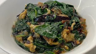 Fiji Style Spinach and Eggplant Stir Fry