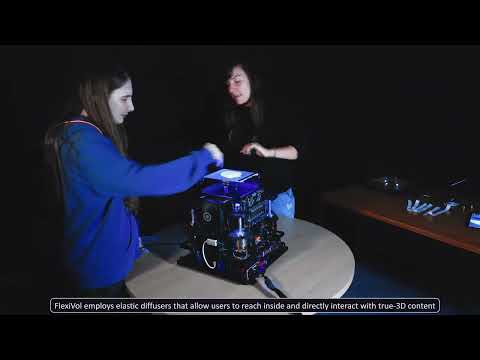 Volumetric Display With Reach-Through Interaction