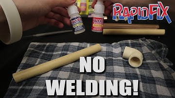 Plumbing WITHOUT welding? | How to Use RapidFix Adhesive on Pipes!