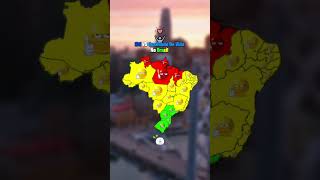 IDH VS Qualidade De Vida No Brasil #mapping #mapper #map #maps #geography #shorts