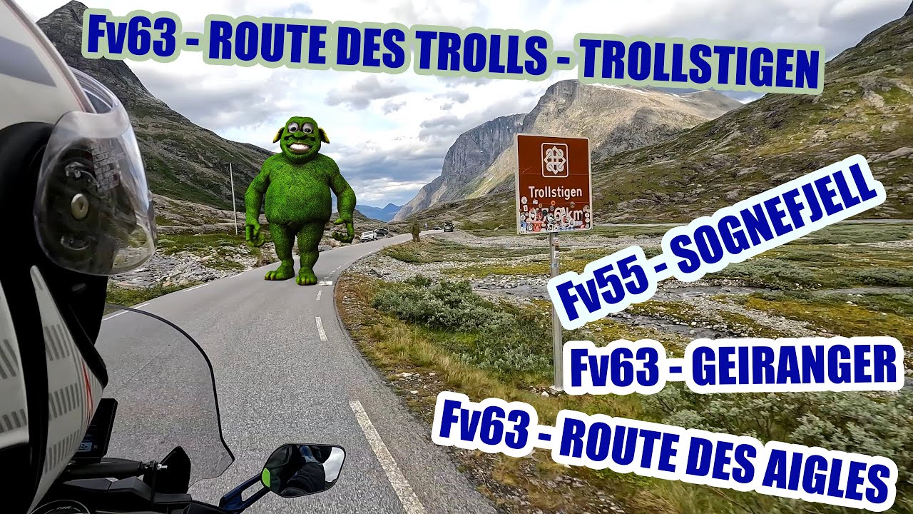5. Cap Nord Nordkapp Roadtrip moto NORWAY- GEIRANGER - ROUTE DES TROLLS - TROLLSTIGEN - EAGLE ROAD