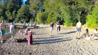 [4K] COSTA Lago Moreno VERANO [enero 2023] BARILOCHE #walking caminando por BAHIA PASCASIO ARGENTINA