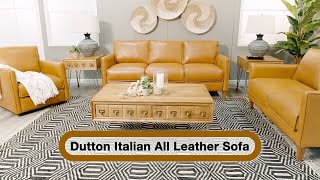 Dutton Italian All Leather Sofa Afw