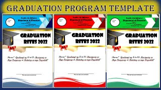 Graduation Program Template 2