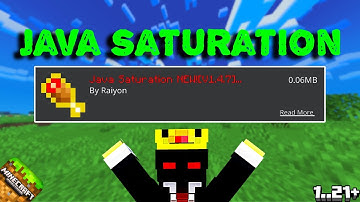 Java Saturation Mod MCPE 1.21+ (100% Working)