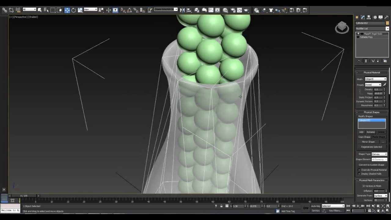 mærke ledsage tin Filling a container with marbles - Tutorial - 3dsmax 2013 + MassFX - YouTube