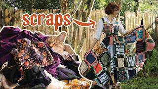 Turning 7 years of scraps into the patchwork dress of my dreams