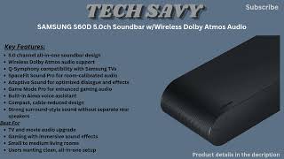 Samsung S60D Soundbar Review 🔥 Best Compact Dolby Atmos TV Audio Upgrade?