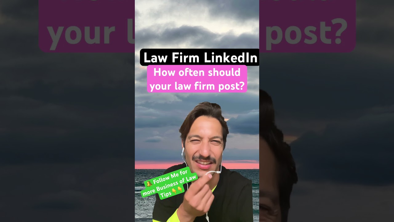 How often should your law firm post on LinkedIn? #lawyers #legal #lawfirmmarketing