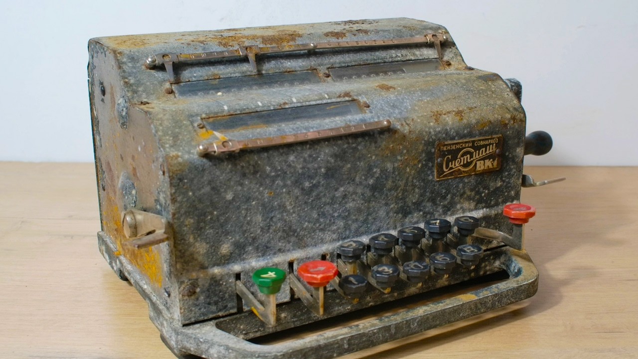 RESTORATION OF the VK-1 ARITHMOMETER in 1962 and gave it a second