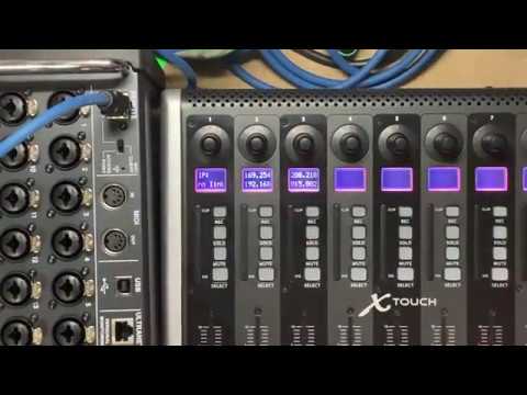 X Touch Rack X18 03# tutorial de como conectar x-touch behringer ethernet a mr18 o x air ...