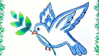 How To Draw Dove Pigeon Drawing Peace Dove Drawing Pigeon Drawing Step By Step