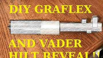 DIY LIGHTSABERS GRAFLEX and DARTH REVEAL!! Hilts from Home Improvement store parts