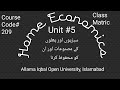 General Home Economics | Course Code 209 | Matric AIOU | Unit#5 /Audio book with explanation